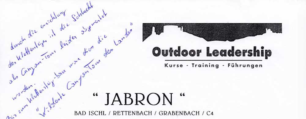 Bad Ischl - Canyoning - Jabron